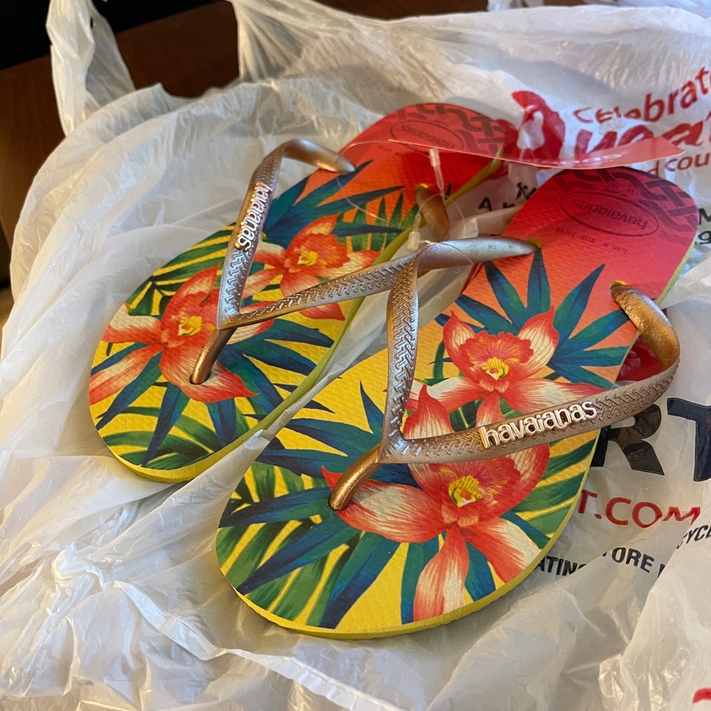 Havaianas Yellow Tropical Flip Flops EU35/36